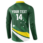 Tagaroos Oztag Australia Custom Button Sweatshirt Aussie Kangaroo Mascot Sporty Style