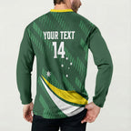 Tagaroos Oztag Australia Custom Button Sweatshirt Aussie Kangaroo Mascot Sporty Style