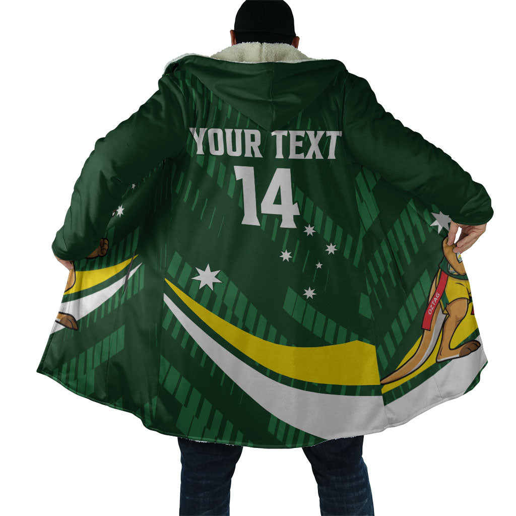 Tagaroos Oztag Australia Custom Cloak Aussie Kangaroo Mascot Sporty Style