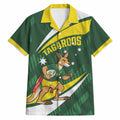 Tagaroos Oztag Australia Custom Hawaiian Shirt Aussie Kangaroo Mascot Sporty Style
