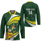 Tagaroos Oztag Australia Custom Hockey Jersey Aussie Kangaroo Mascot Sporty Style