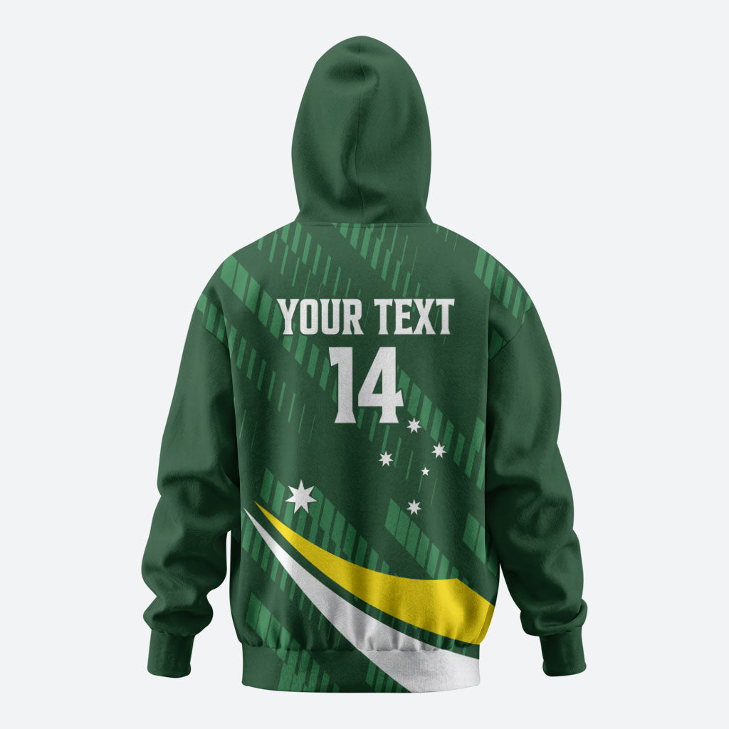 Tagaroos Oztag Australia Custom Hoodie Aussie Kangaroo Mascot Sporty Style