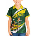 Tagaroos Oztag Australia Custom Kid Hawaiian Shirt Aussie Kangaroo Mascot Sporty Style