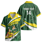 Tagaroos Oztag Australia Custom Kid Hawaiian Shirt Aussie Kangaroo Mascot Sporty Style