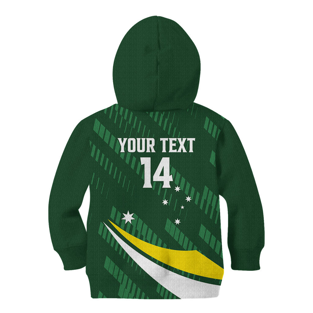 Tagaroos Oztag Australia Custom Kid Hoodie Aussie Kangaroo Mascot Sporty Style