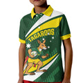 Tagaroos Oztag Australia Custom Kid Polo Shirt Aussie Kangaroo Mascot Sporty Style