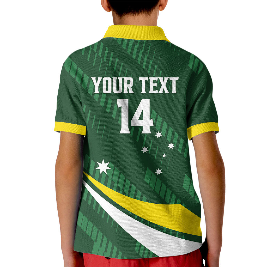 Tagaroos Oztag Australia Custom Kid Polo Shirt Aussie Kangaroo Mascot Sporty Style