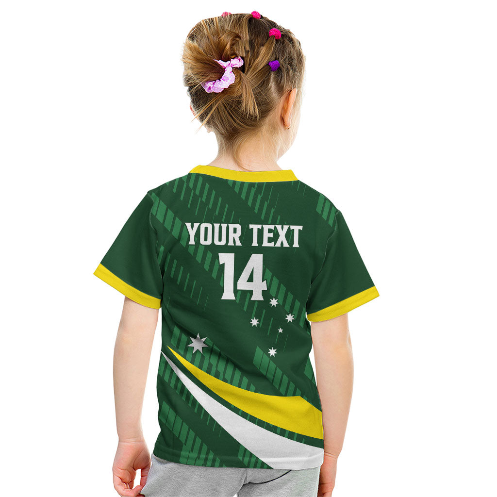 Tagaroos Oztag Australia Custom Kid T Shirt Aussie Kangaroo Mascot Sporty Style