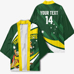 Tagaroos Oztag Australia Custom Kimono Aussie Kangaroo Mascot Sporty Style
