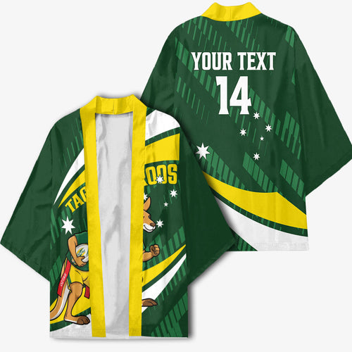 Tagaroos Oztag Australia Custom Kimono Aussie Kangaroo Mascot Sporty Style