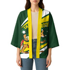 Tagaroos Oztag Australia Custom Kimono Aussie Kangaroo Mascot Sporty Style