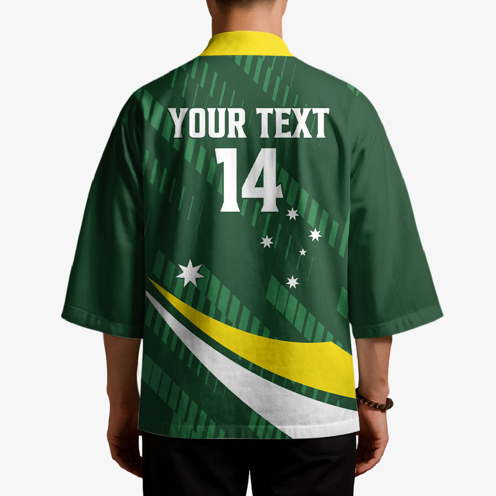 Tagaroos Oztag Australia Custom Kimono Aussie Kangaroo Mascot Sporty Style