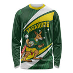 Tagaroos Oztag Australia Custom Long Sleeve Shirt Aussie Kangaroo Mascot Sporty Style