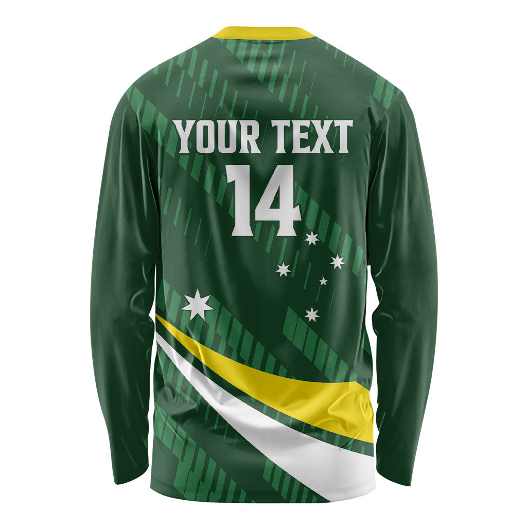 Tagaroos Oztag Australia Custom Long Sleeve Shirt Aussie Kangaroo Mascot Sporty Style