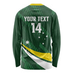 Tagaroos Oztag Australia Custom Long Sleeve Shirt Aussie Kangaroo Mascot Sporty Style