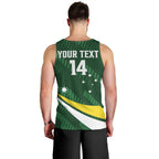 Tagaroos Oztag Australia Custom Men Tank Top Aussie Kangaroo Mascot Sporty Style