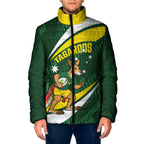 Tagaroos Oztag Australia Custom Padded Jacket Aussie Kangaroo Mascot Sporty Style