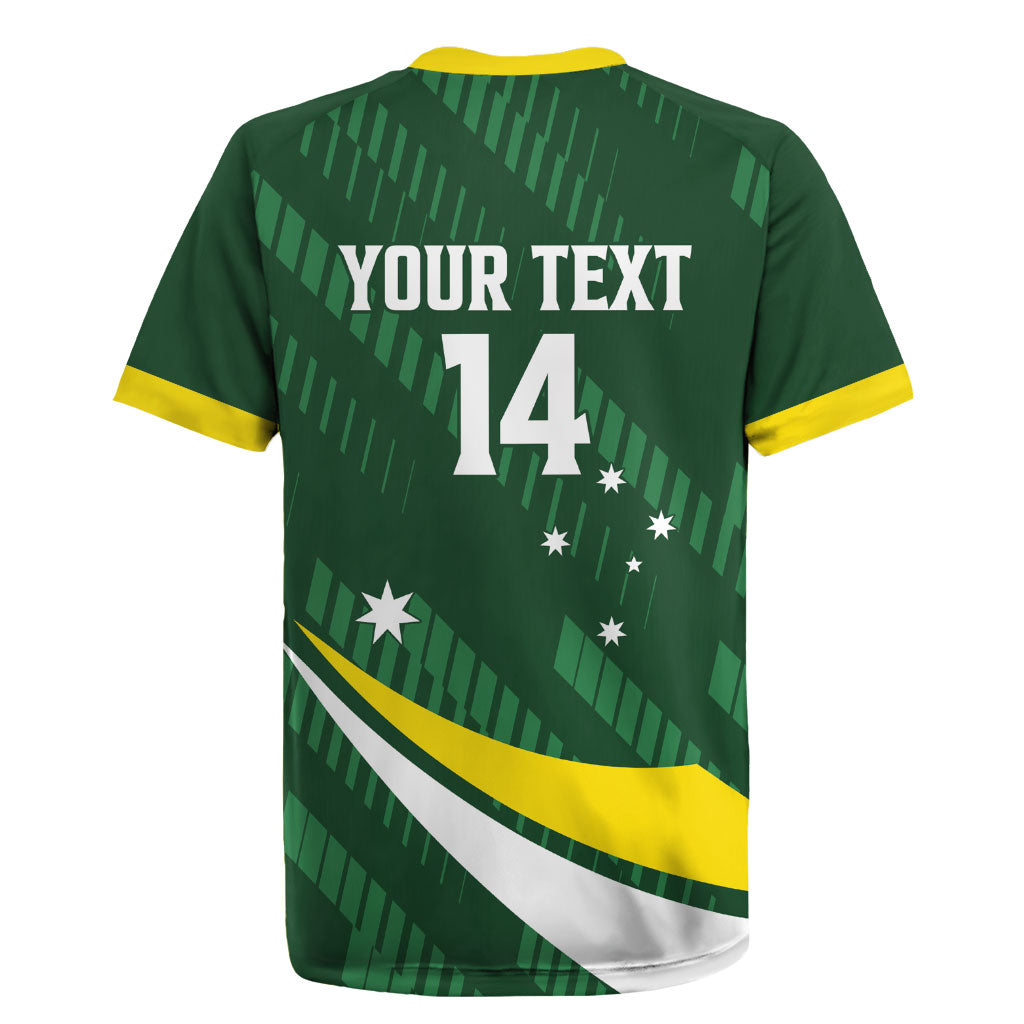 Tagaroos Oztag Australia Custom Rugby Jersey Aussie Kangaroo Mascot Sporty Style