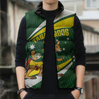 Tagaroos Oztag Australia Custom Sleeveless Puffer Jacket Aussie Kangaroo Mascot Sporty Style