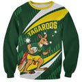 Tagaroos Oztag Australia Custom Sweatshirt Aussie Kangaroo Mascot Sporty Style
