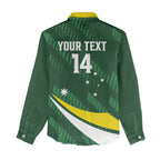 Tagaroos Oztag Australia Custom Women Casual Shirt Aussie Kangaroo Mascot Sporty Style