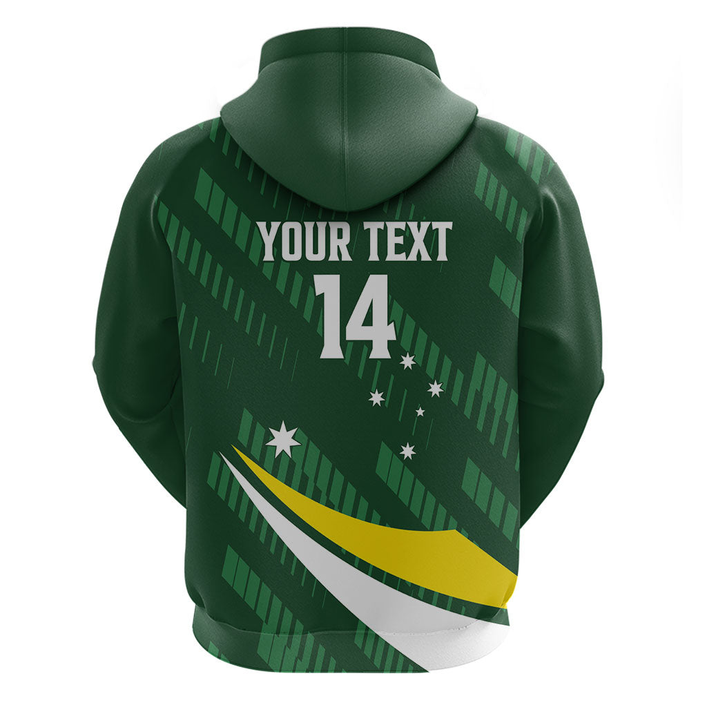 Tagaroos Oztag Australia Custom Zip Hoodie Aussie Kangaroo Mascot Sporty Style