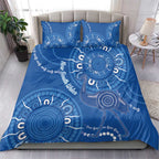 Australia New South Wales Bedding Set Aussie Emu With Aboriginal Art
