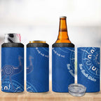 Australia New South Wales 4 in 1 Can Cooler Tumbler Aussie Emu With Aboriginal Art