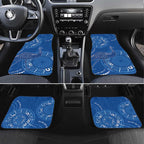 Australia New South Wales Car Mats Aussie Emu With Aboriginal Art