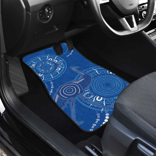 Australia New South Wales Car Mats Aussie Emu With Aboriginal Art