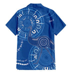 Australia New South Wales Family Matching Mermaid Dress and Hawaiian Shirt Aussie Emu With Aboriginal Art