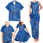 Australia New South Wales Family Matching Tank Maxi Dress and Hawaiian Shirt Aussie Emu With Aboriginal Art