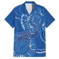 Australia New South Wales Hawaiian Shirt Aussie Emu With Aboriginal Art