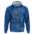 Australia New South Wales Hoodie Aussie Emu With Aboriginal Art