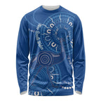 Australia New South Wales Long Sleeve Shirt Aussie Emu With Aboriginal Art