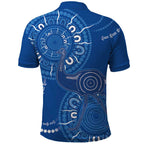 Australia New South Wales Polo Shirt Aussie Emu With Aboriginal Art
