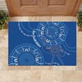 Australia New South Wales Rubber Doormat Aussie Emu With Aboriginal Art