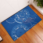 Australia New South Wales Rubber Doormat Aussie Emu With Aboriginal Art