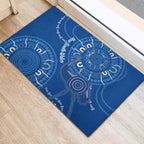 Australia New South Wales Rubber Doormat Aussie Emu With Aboriginal Art