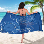 Australia New South Wales Sarong Aussie Emu With Aboriginal Art