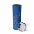 Australia New South Wales Skinny Tumbler Aussie Emu With Aboriginal Art
