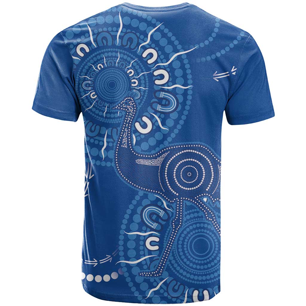 Australia New South Wales T Shirt Aussie Emu With Aboriginal Art