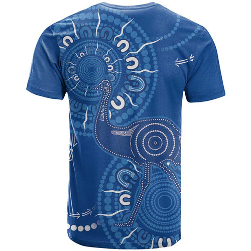 Australia New South Wales T Shirt Aussie Emu With Aboriginal Art