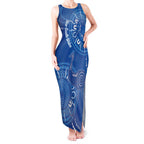 Australia New South Wales Tank Maxi Dress Aussie Emu With Aboriginal Art
