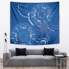 Australia New South Wales Tapestry Aussie Emu With Aboriginal Art
