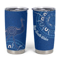 Australia New South Wales Tumbler Cup Aussie Emu With Aboriginal Art