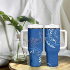 Australia New South Wales Tumbler With Handle Aussie Emu With Aboriginal Art