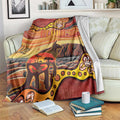 Northern Territory Uluru Blanket Ayers Rock Kangaroo Aboriginal Art