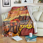 Northern Territory Uluru Blanket Ayers Rock Kangaroo Aboriginal Art
