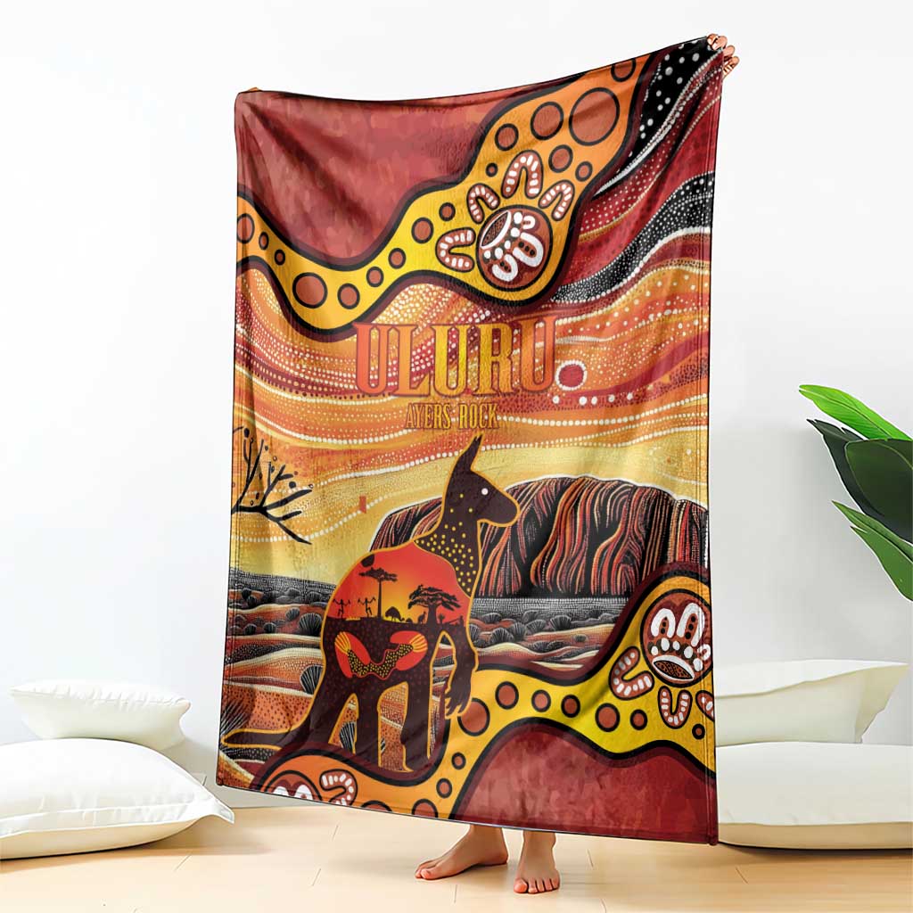 Northern Territory Uluru Blanket Ayers Rock Kangaroo Aboriginal Art